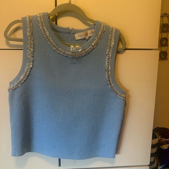 Endless Rose Blue Embellished Boxy Tank Top
New without tag . - Picture 11 of 11